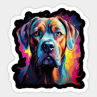 Boxer Rainbow Sticker